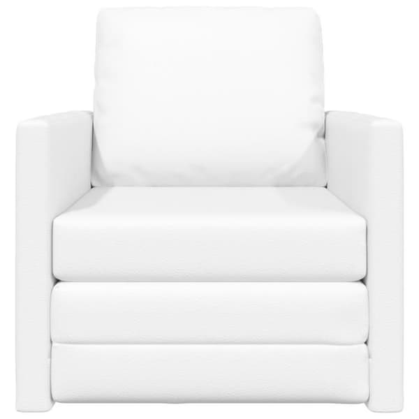 Soffa Säng 2 i 1 Vit 74x77x81 cm i Konstläder