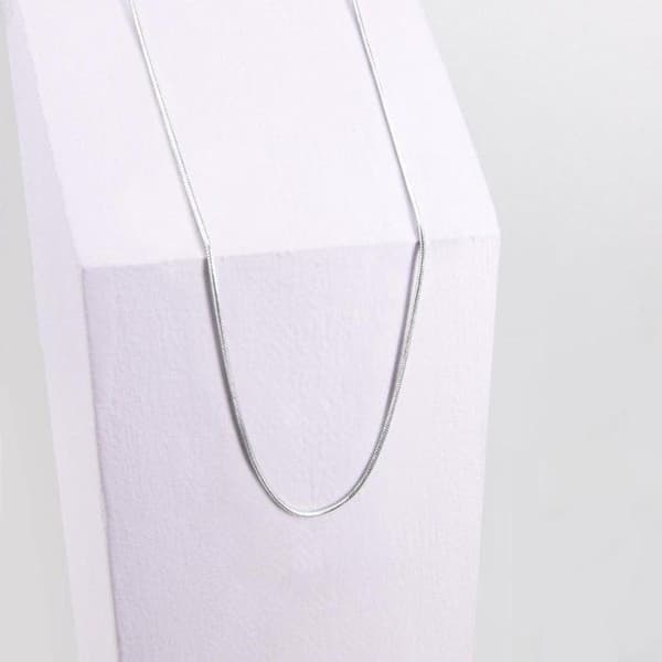 Halsband med kedjelänkar orm kvinna Ponytail & Co - Silverfärgad - 42 cm