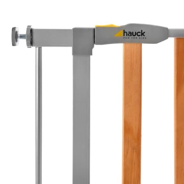 Säkerhetsgrind - HAUCK - Woodlock 2 - Trä - Grå - Förlängning 9cm