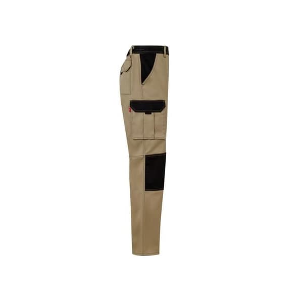 Multifunktionsarbetsbyxor Velilla - beige sand/svart