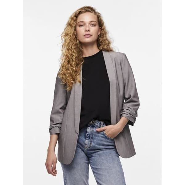 Kappa 3/4 - Pieces - Bosella - Ljusgrå melang - Polyester - Regular passform