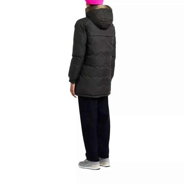 Reversible lång puffjacka med huva för kvinnor Schott RIVERSA2W