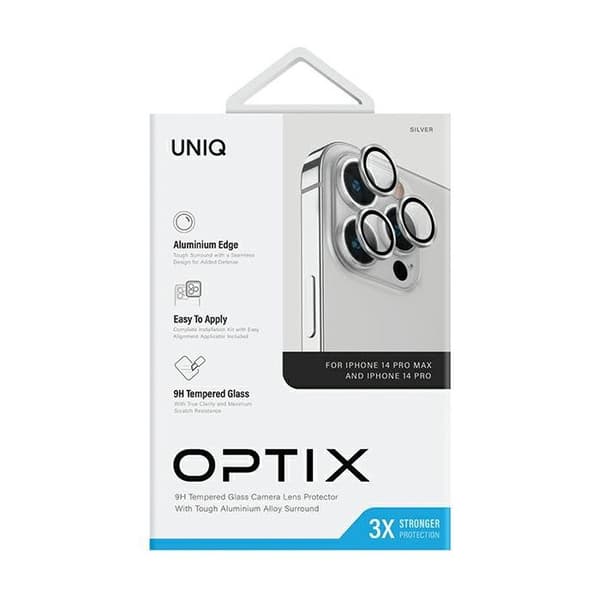 UNIQ silverfärgad aluminiumlins för iPhone 14 Pro