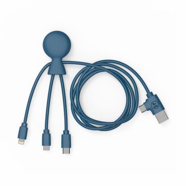 Laddkabel - Xoopar - Mr Bio Long - blå - 1014x32x12 mm