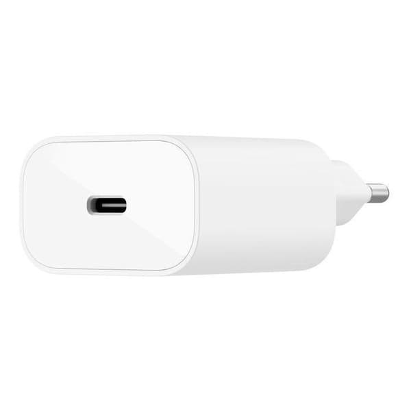 Väggladdare - BELKIN - USB-C - 25 W - PD PPS - Vit
