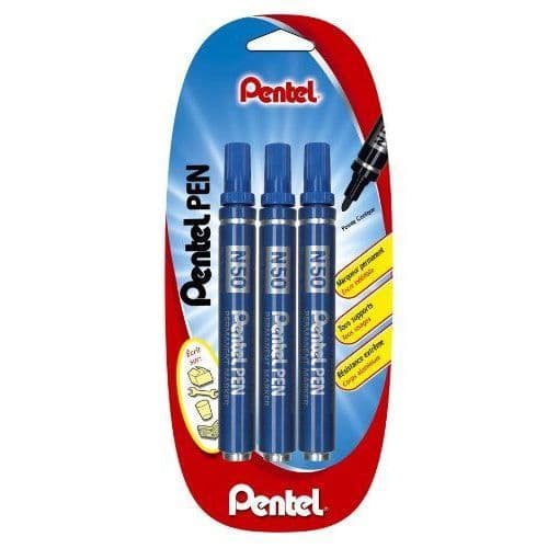 Pentel N50 Set med 3 Permanent Markörer Spets …