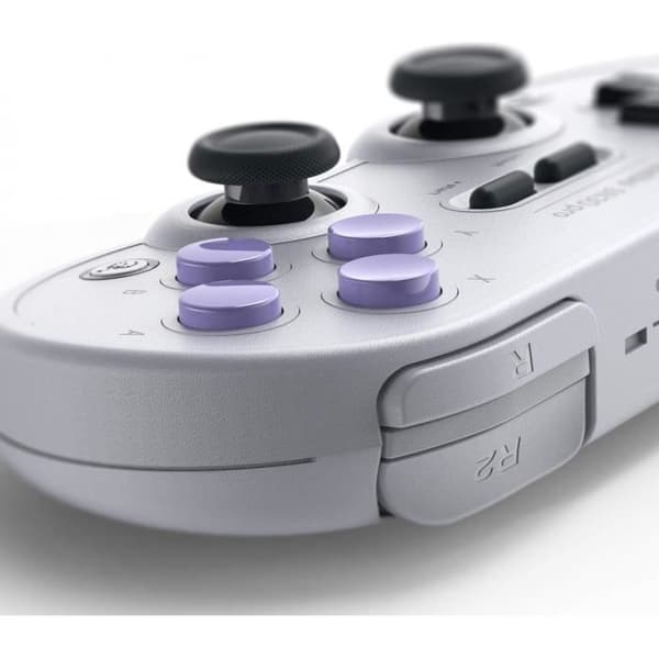 Grått Manette Gamepad bluetooth 8Bitdo SN30 Pro för Switch