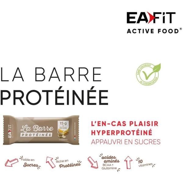 EAFIT - Bananproteinbar - Display med 24 barer