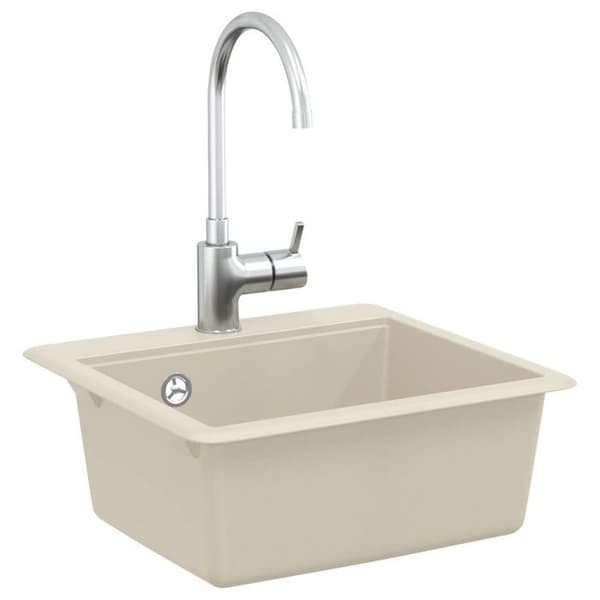Diskho - VIDAXL - 470 x 440 mm - Beige - Granit - Rektangulär