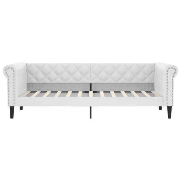 vidaXL Dagbädd vit 80x200 cm konstläder 354223