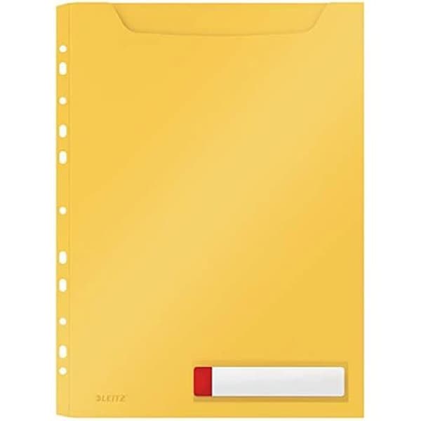 Konfidentialitetsficka A4 - LEITZ - Cosy - Kapacitet 150 Ark - 3-pack - Gul