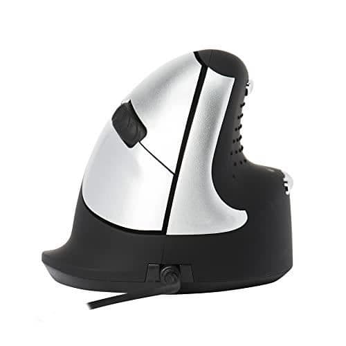 Ergonomisk mus - R-GO - HE MOUSE - Vertikal modell - USB-kabel - 4 knappar