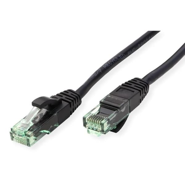 Patchkabel Cat.6A - ROLINE RM - 20 m - UTP - RJ-45 - Svart