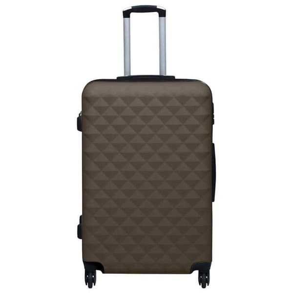 vidaXL 3-delad resväska Set Brun ABS 92418
