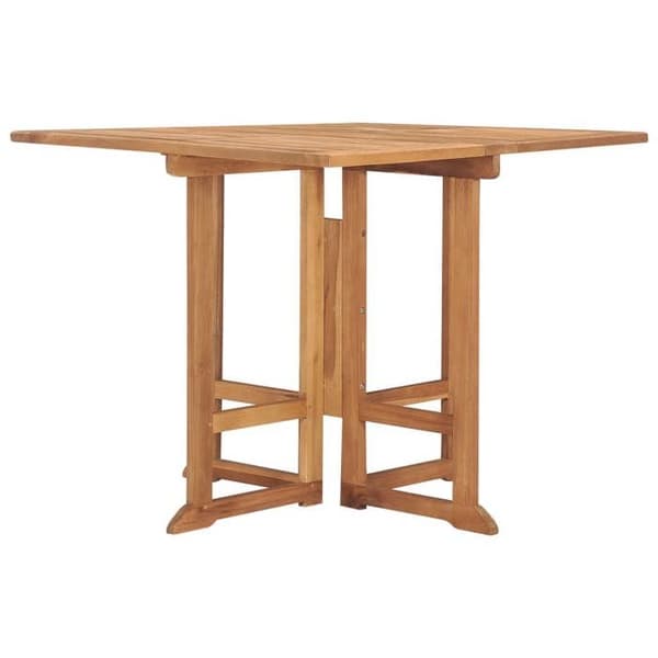 Hopfällbart trädgårdsmatbord - vidaXL - Massivt teak