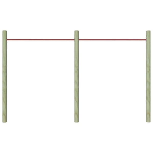 vidaXL Träningsstänger 2 st 125 cm Stål Röd