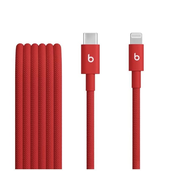 Beats 1,5M USB C till Lightning Vävda Kabel Snabb Röd