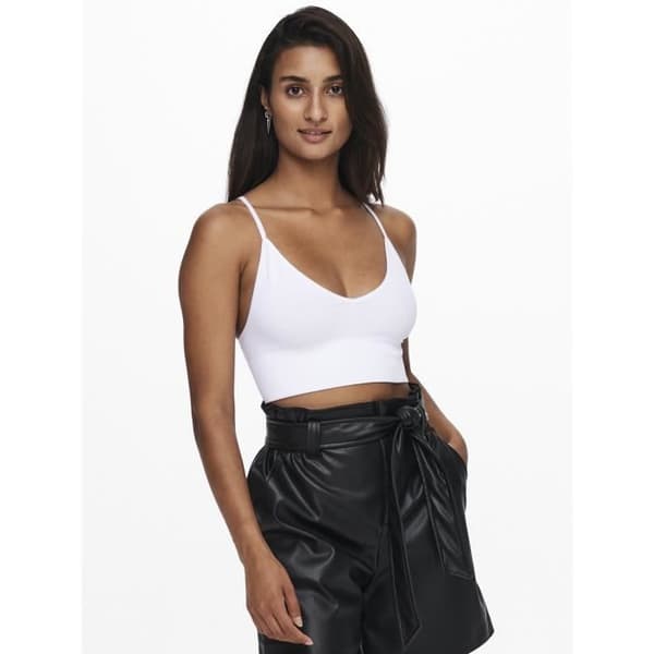 Dam seamless bh ONLY Vicky Rib - vit - XS/S