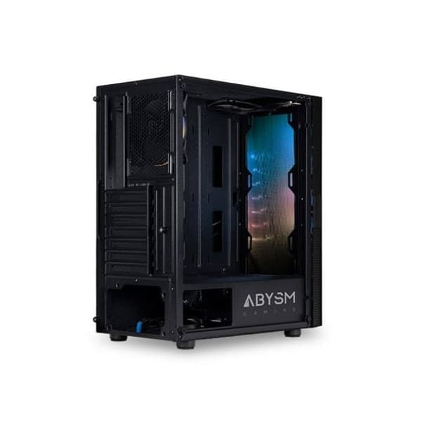 Speldatorchassi - ABYSM - Danube - Svart - Härdat Glaspanel - USB 3.0 och 2.0