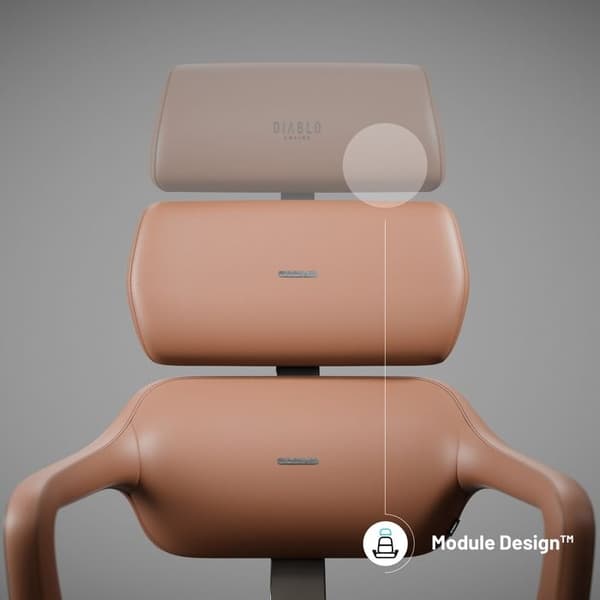 Designad kontorsstol Diablo V-Modular: Sugar Brown