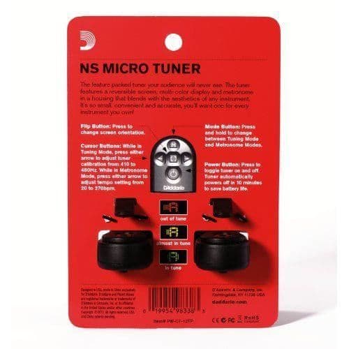 Planet Waves NS Micro D'Addario/Planet Waves clip-on tuner per 2