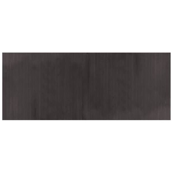 vidaXL Mörkbrun rektangulär matta 80x200 cm bambu, salongsmatta, rektangulär matta, modern matta, matta 376779