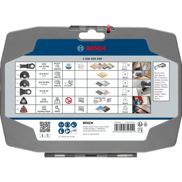 Renoveringsbladset BOSCH PROFESSIONAL - 8 st - För multifunktionsverktyg