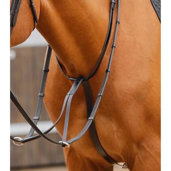 Martingale för hästar Premier Equine Fuscaldo - svart - Full