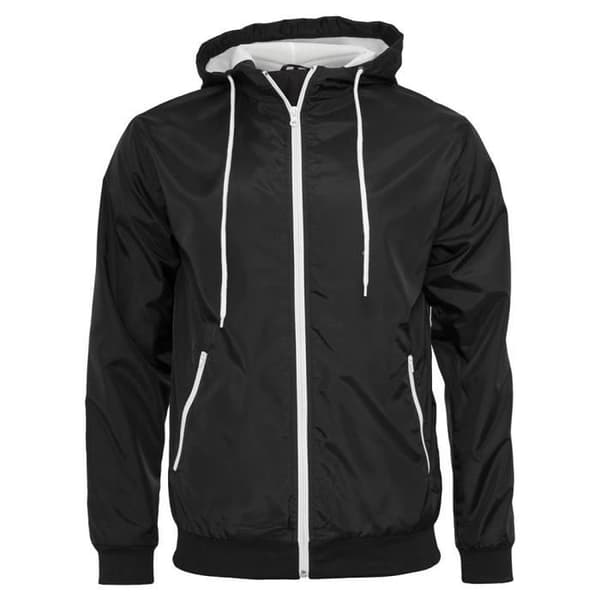 Blouson Windrunner Bygg Ditt Varumärke - Svart/Vit - Herr