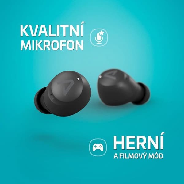 Trådlösa hörlurar - LAMAX - Dots3 ANC - True Wireless - Bluetooth 5.3 - Batteritid 42h