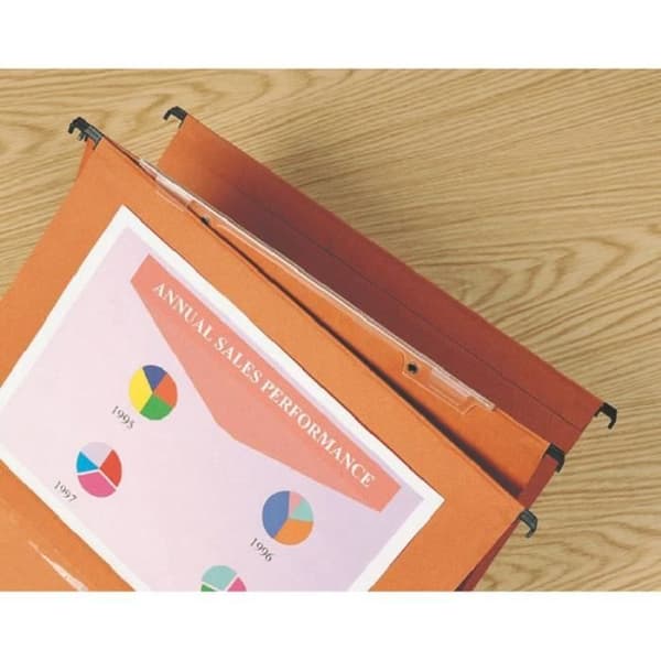 Dossiérapparat Esselte Kori - Orange - Botten V - Förpackning om 25