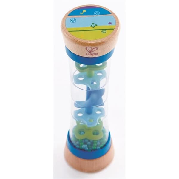 Blå regnpinne - HAPE - Rattle - Sensorisk utveckling - Blandat