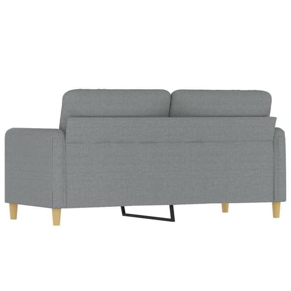 vidaXL 2-sits soffa Ljusgrå 140 cm Tyg 359478