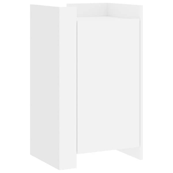 vidaXL Buffé vit 45x35x75 cm ingenjörsträ 848395