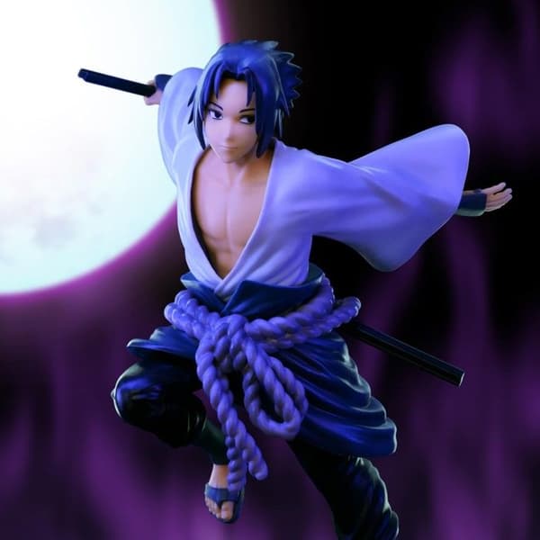 SFC Figur - Naruto - Sasuke - 16 cm - Vit - ABYSSE