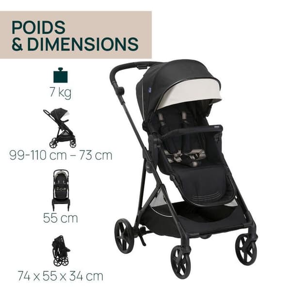 CHICCO - Barnvagn Seety Etna Black