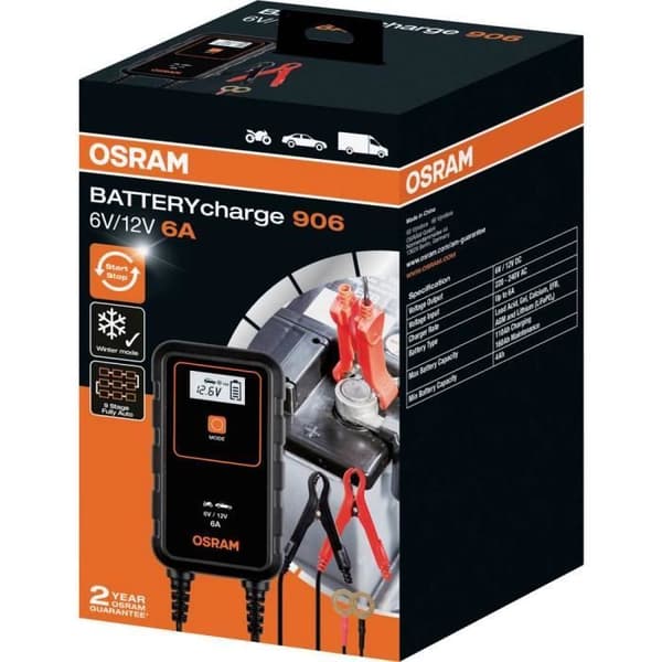 OSRAM - Batteriladdare - BATTERYcharge 906