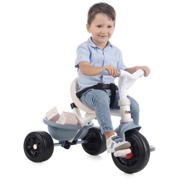 SMOBY - Be Fun Confort evolving baby trehjuling - Metallstruktur - Blå