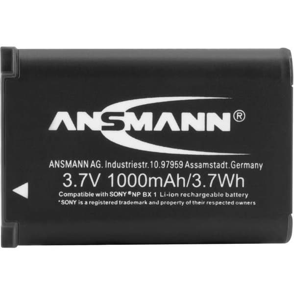 Batteri - ANSMANN - A-Son NP BX1 - För kamera - Svart - 1400-0041