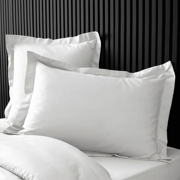 Rektangulär örngott 50x70 cm - Percale 100% bomull - Vit