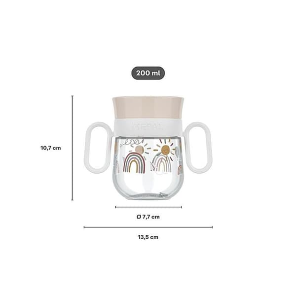 Gobelet 360° Mepal Mio 200 ml - Solsken & Regnbåge