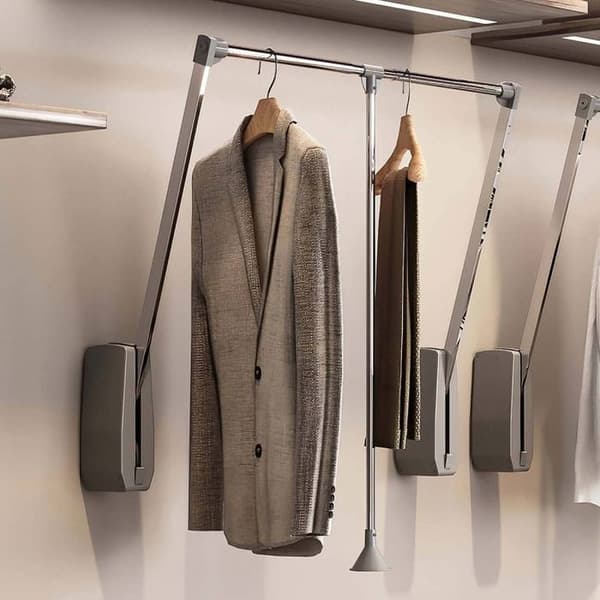 Folding wardrobe - EMUCA - 600-830 - Kromat - Stål och Plast - Enkel montering