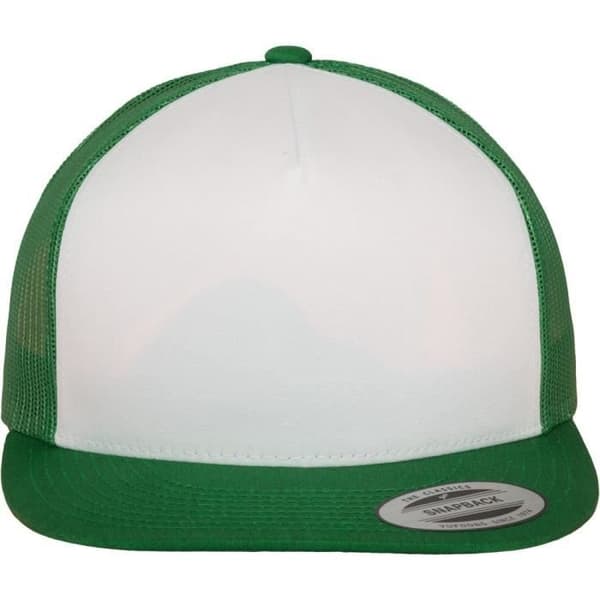 Truckerkeps - Flexfit - 5-panel - Keltisk grön - En storlek - Avslappnad