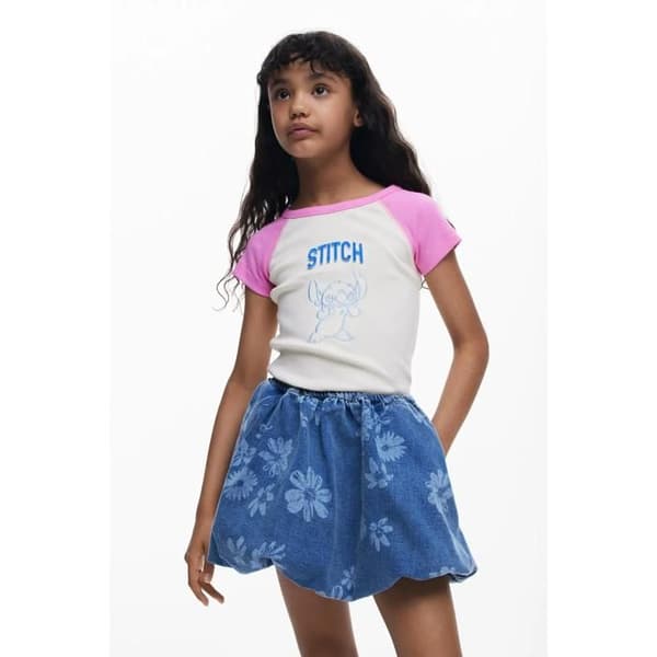 T-shirt tjej Desigual Stitch