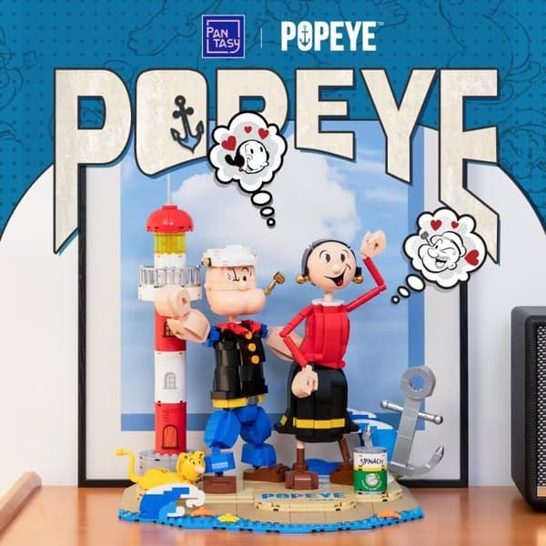 Figurer - Set byggfigur Pantasy Popeye & Olive Oyl (86401)