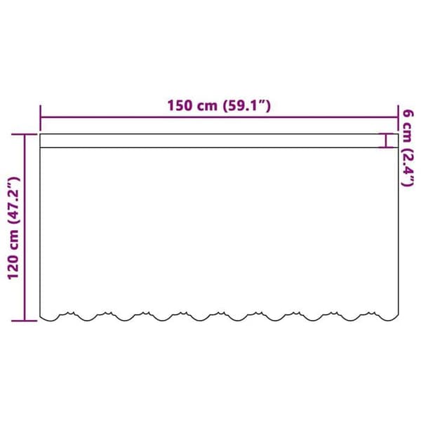 Spetsgardin - vidaXL - Vit - Polyester - 120x150 cm - Ljusfilterande - Integritetspaneler