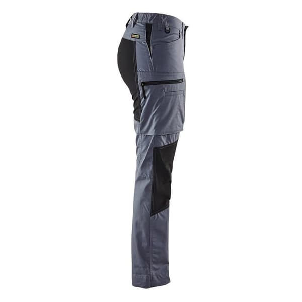 Arbetsbyxor stretch dam Blaklader polycotton - Grå / Svart