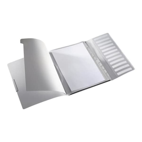 Leitz Style Folder 12 fack 12 positioner A4 för 200 flikar satinsvart