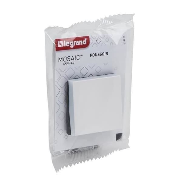 LEGRAND - Mosaiktryckknapp 6A 2 modulära vita moduler