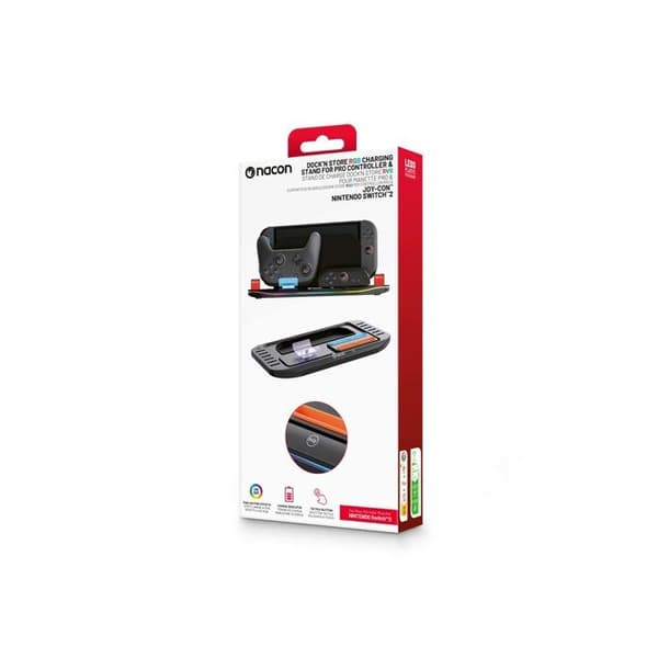 Ställ för laddning Dock'N Store RVB för 2 Joy-Con och Pro Controller Switch 2